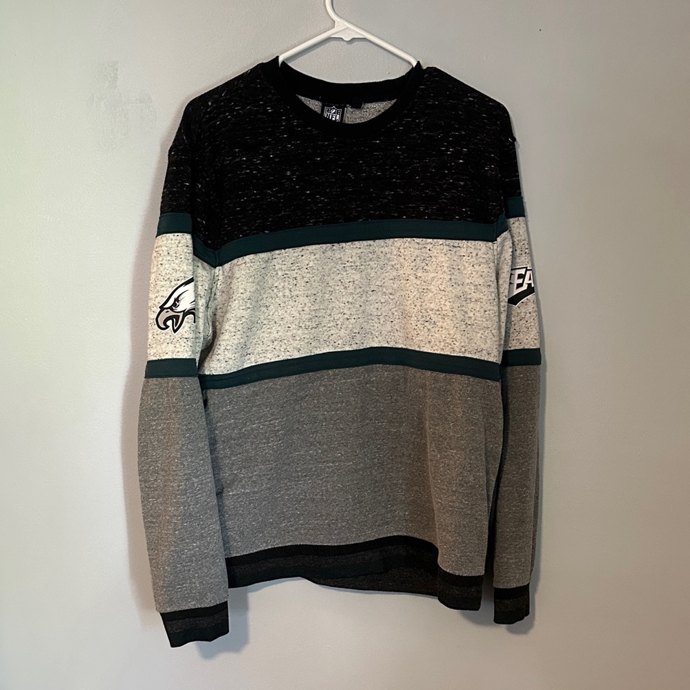 Men's Crewneck Sweater - Black, Gray, and Green